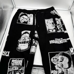 Hammer House Of Horror M Medium Sweatpants  Frankenstein Dracula Pants Jogger